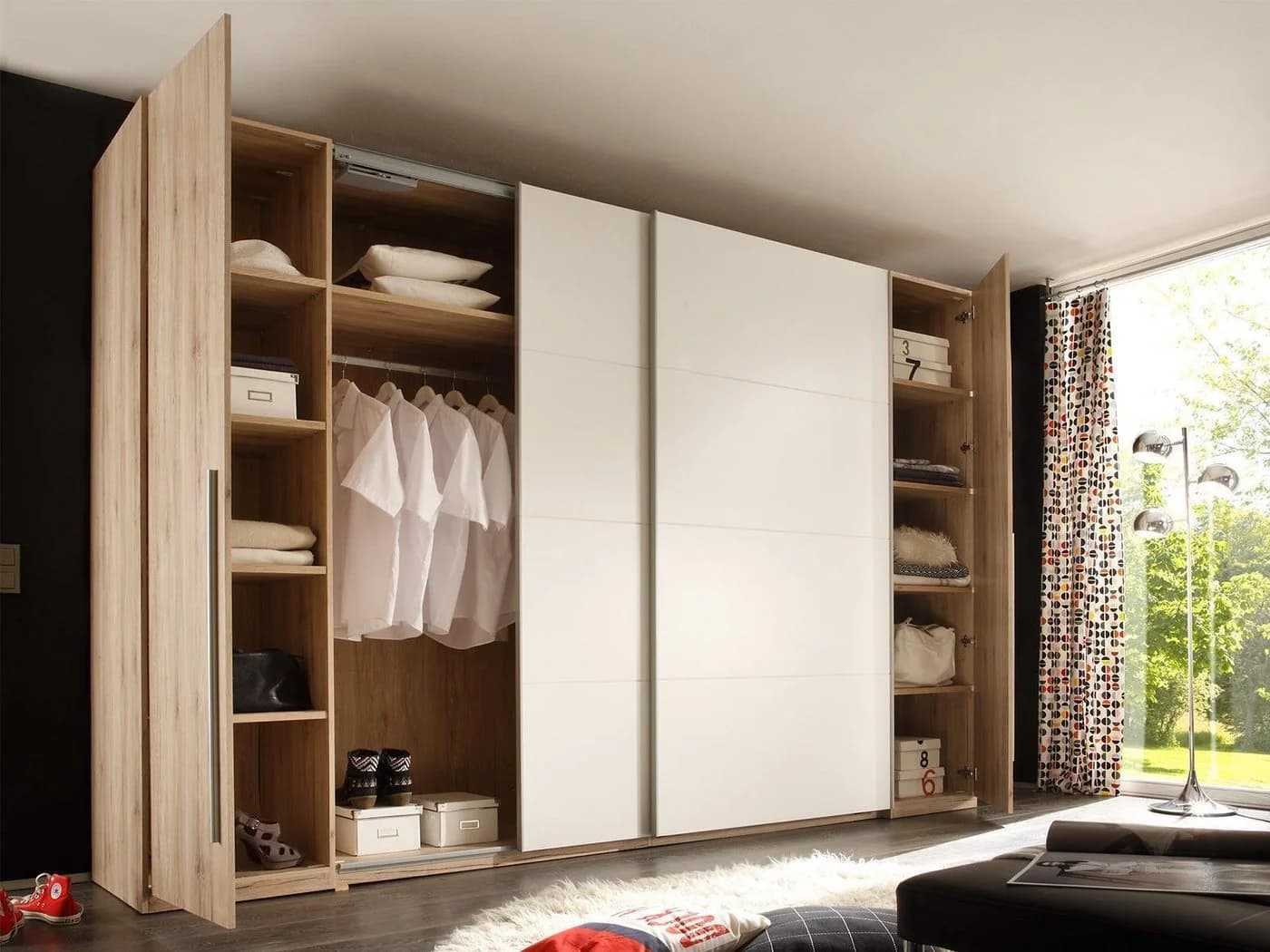 Pol-Power Kleiderschrank San Remo Eiche 270 cm