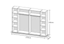 Pol-Power Kleiderschrank San Remo Eiche 270 cm Bild 4