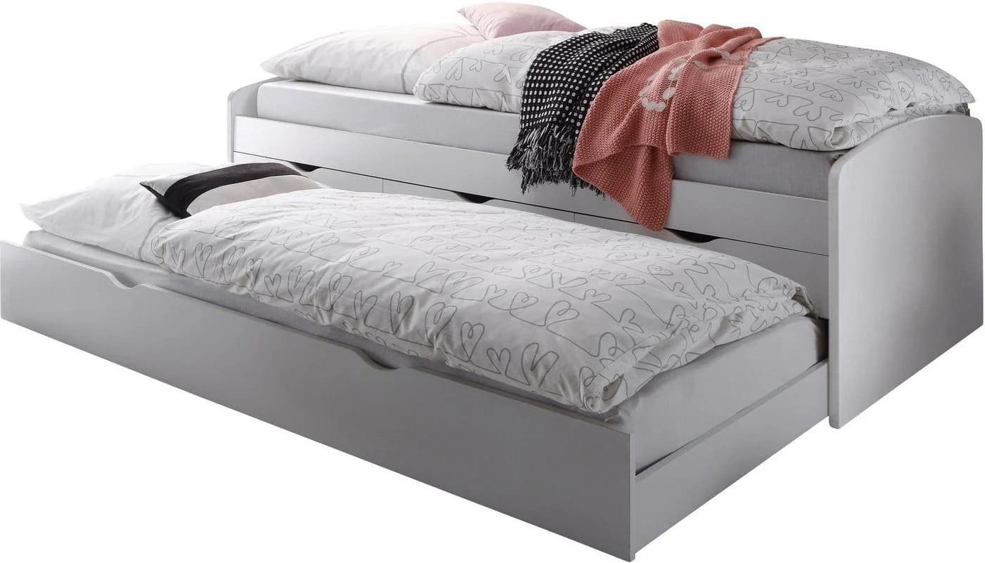 BEGABINO Funktionsbett mit 2. Schlafgelegenheit Weiß - Bild 2