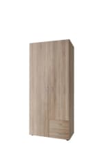 Pol-Power Drehtürenschrank BASE 2 Braun Holzwerkstoff Bild 1