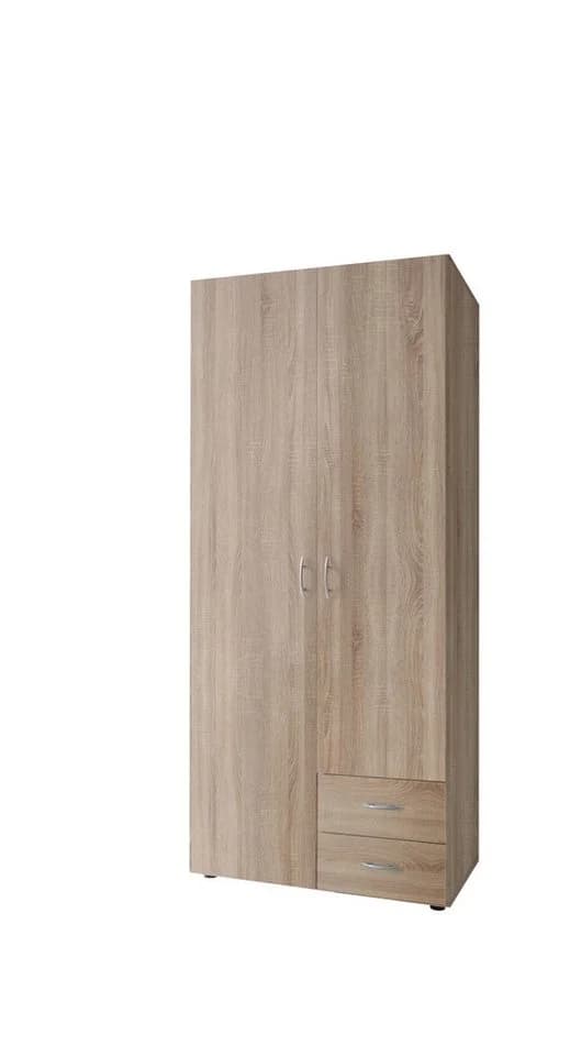 Pol-Power Drehtürenschrank BASE 2 Braun Holzwerkstoff