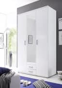 Boxxx Kleiderschrank Weiß 3-türig mit Schubladen Bild 4