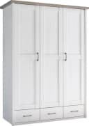 Begabino Babykleiderschrank Luca Weiß 3 Türen 3 Schubladen Bild 2