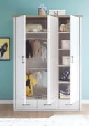 Begabino Babykleiderschrank Luca Weiß 3 Türen 3 Schubladen Bild 4
