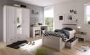 BEGABINO Jugendzimmer-Set Luca 4-tlg. Weiß Landhaus Bild 3