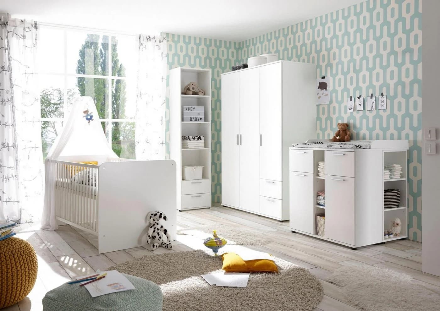 BEGABINO Kinderregal Bibo Weiß Modernes Standregal - Bild 3