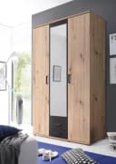 SCHLAFKONTOR Drehtürenschrank Artisan Eiche Anthrazit 3-Türer Bild 1
