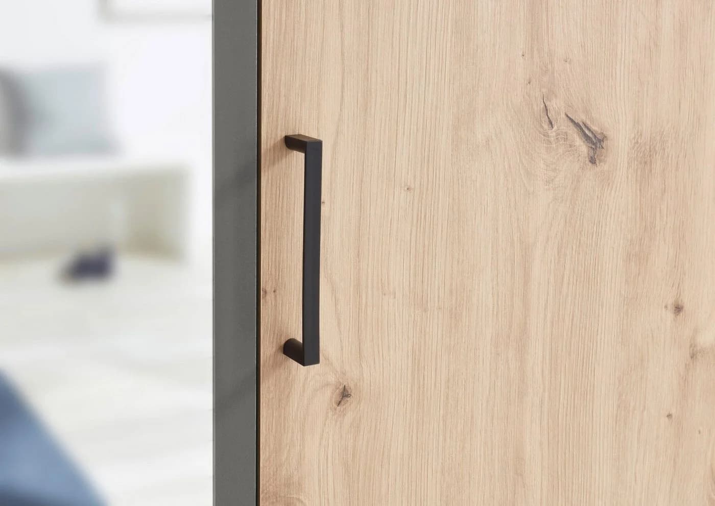 SCHLAFKONTOR Drehtürenschrank Artisan Eiche Anthrazit 3-Türer - Bild 4