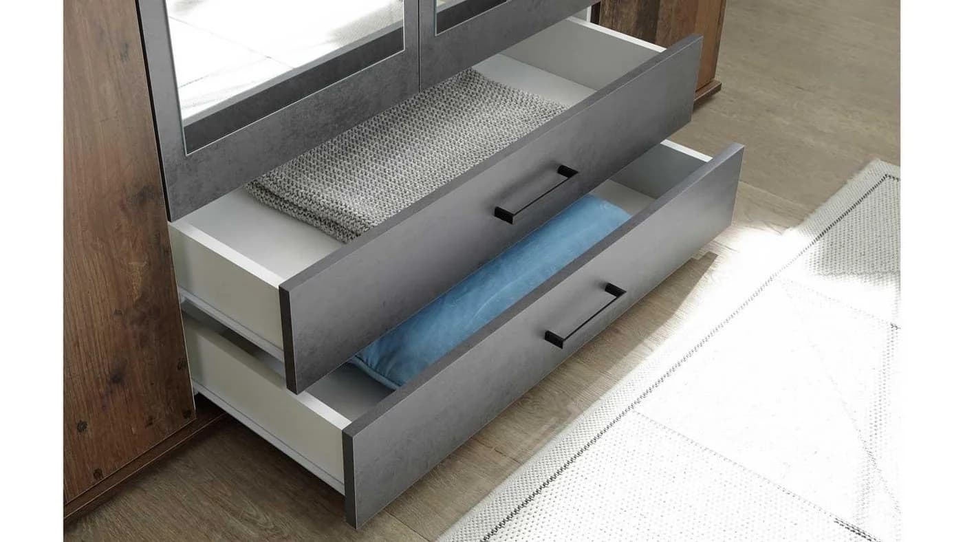 Pol-Power Drehtürenschrank Kleiderschrank CHICAGO Braun - Bild 5