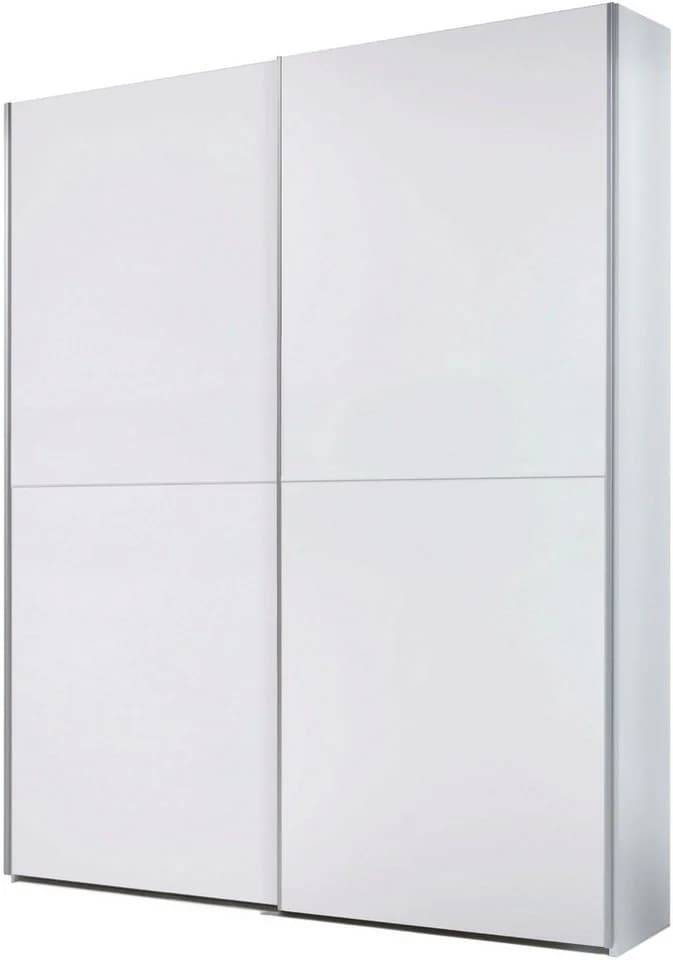 Schlafkontor Schwebetürenschrank Time Weiß mit Schachbrettoptik - Bild 2