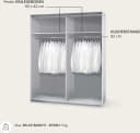 Schlafkontor Schwebetürenschrank Time Weiß mit Schachbrettoptik Bild 5