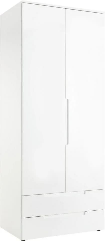 SCHLAFKONTOR Spice Drehtürenschrank Weiß Hochglanz - Bild 2