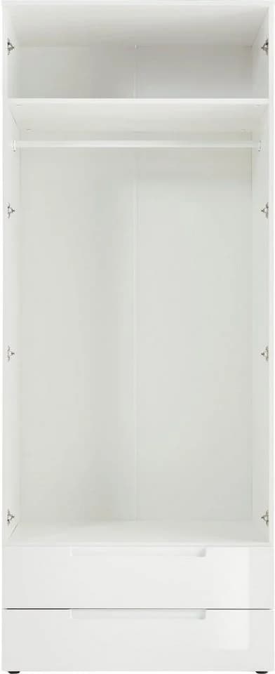 SCHLAFKONTOR Spice Drehtürenschrank Weiß Hochglanz - Bild 4