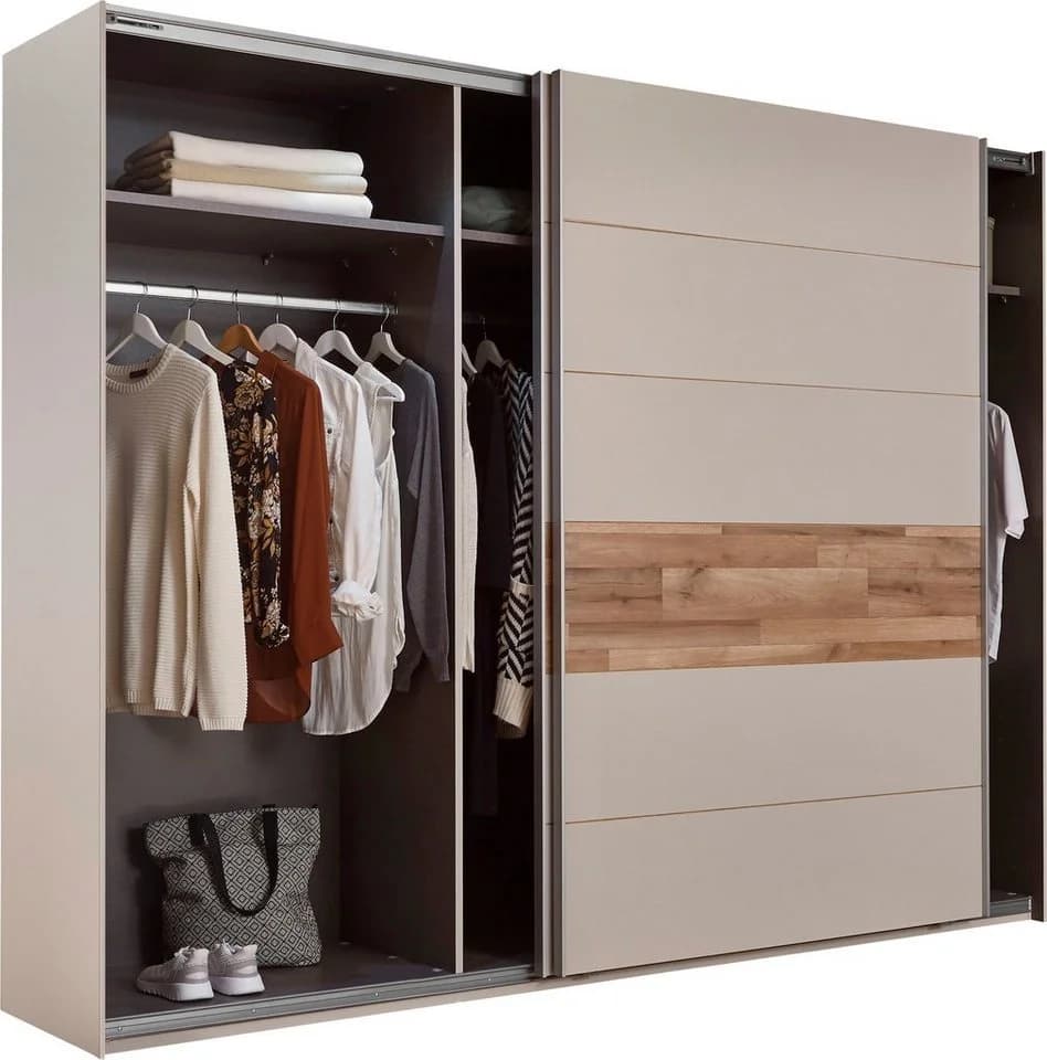 Schlafkontor Schwebetürenschrank Cadore Champagner Montana Oak - Bild 4