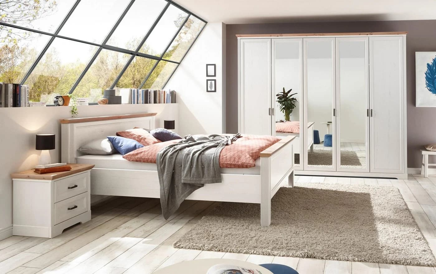 SCHLAFKONTOR Nachtkommode Jasmin II Braun Holzwerkstoff