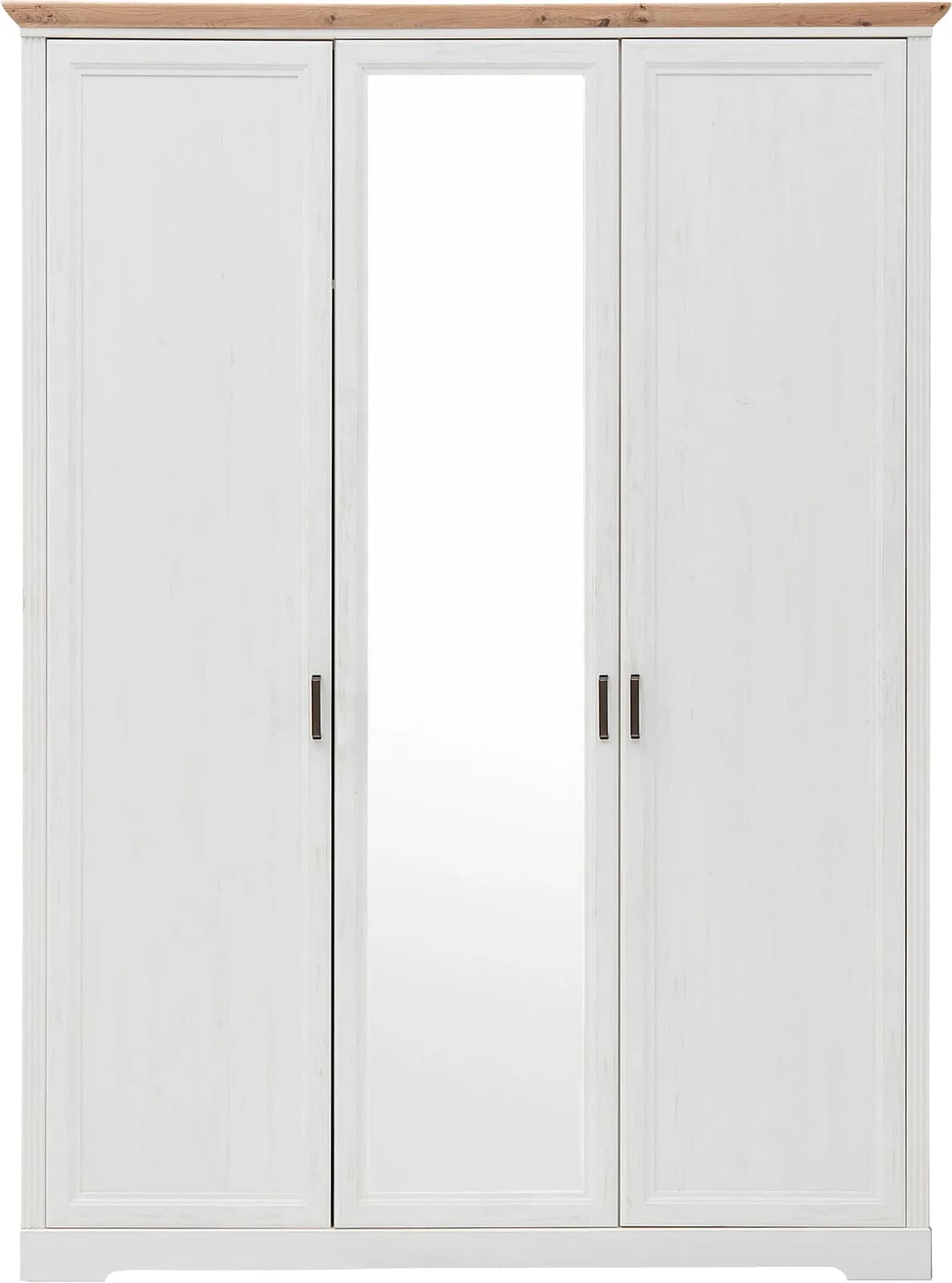 Schlafkontor Kleiderschrank Jasmin II Braun Landhausstil