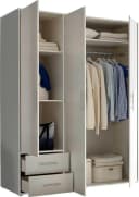 Schlafkontor Valencia Kleiderschrank Weiß 3-Türig Bild 4