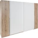Schlafkontor Kleiderschrank Weiß Eiche San Remo Dreh- und Schwebetüren Bild 2