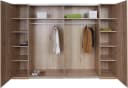 Schlafkontor Kleiderschrank Weiß Eiche San Remo Dreh- und Schwebetüren Bild 4