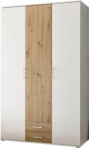 Schlafkontor Kleiderschrank Marburg Weiß Artisan Eiche mit Schubladen Bild 3