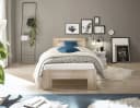 Pol-Power Bett Eiche Sonoma 95x71x204 cm Bild 3