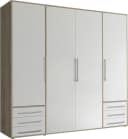 Schlafkontor Lyss Drehtürenschrank Weiß Eiche 4 Türen Bild 1