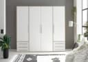 Schlafkontor Lyss Drehtürenschrank Weiß Eiche 4 Türen Bild 2