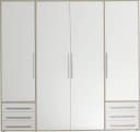 Schlafkontor Lyss Drehtürenschrank Weiß Eiche 4 Türen Bild 3