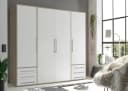 Schlafkontor Lyss Drehtürenschrank Weiß Eiche 4 Türen Bild 5