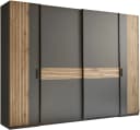 Schlafkontor Daria Kleiderschrank 4-tlg. Graphit/Viking Oak Bild 1