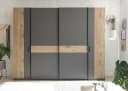 Schlafkontor Daria Kleiderschrank 4-tlg. Graphit/Viking Oak Bild 2