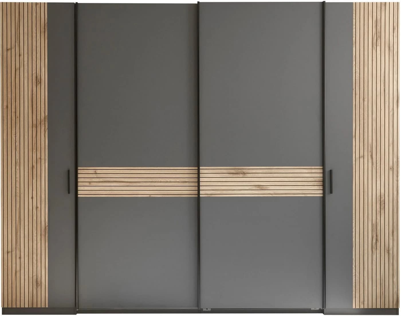 Schlafkontor Daria Kleiderschrank 4-tlg. Graphit/Viking Oak - Bild 3
