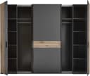 Schlafkontor Daria Kleiderschrank 4-tlg. Graphit/Viking Oak Bild 5