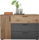 Schlafkontor Kombikommode Daria 3 Schubladen Rillenoptik Beige Grau Bild 5