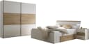 Schlafkontor Kiara Schlafzimmer-Set Weiß mit Beleuchtung und Schubkästen Bild 1