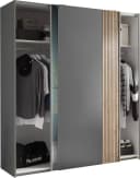 Schlafkontor Schwebetürenschrank Berno Grau Spiegel Bild 4