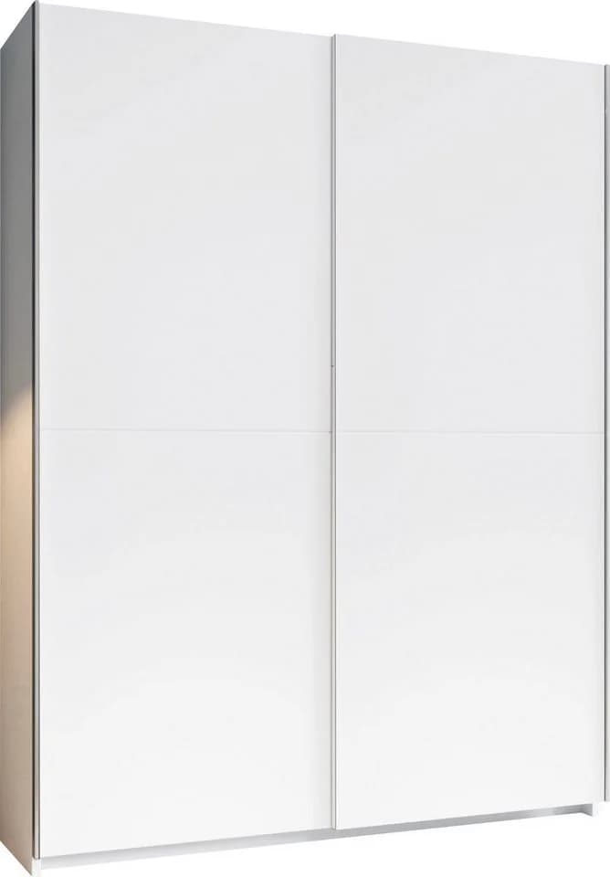Schlafkontor Schwebetürenschrank Weiß 150cm mit 6 Böden - Bild 2