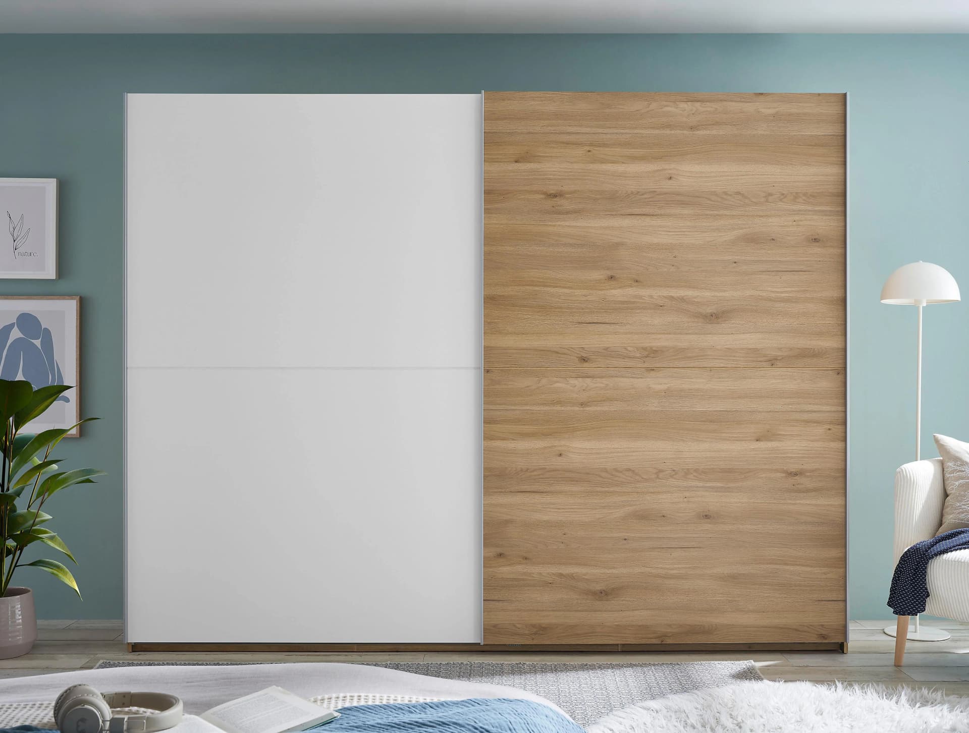 Schlafkontor Schwebetürenschrank Mesio 2-türig Holzwerkstoff