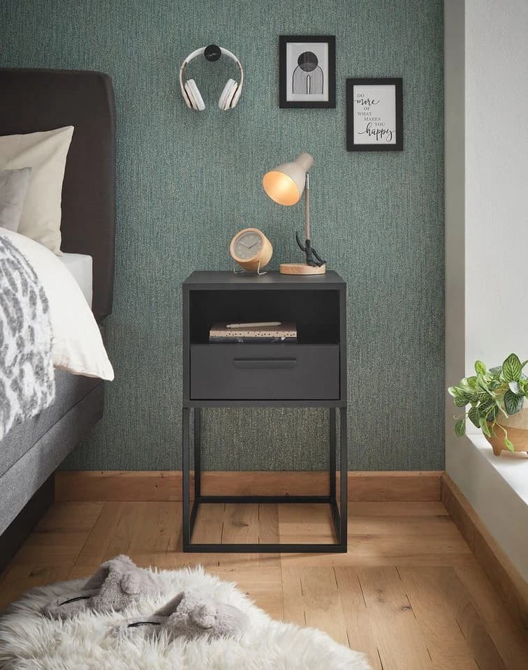 Schlafkontor Nachtkommode Cudro Graphit