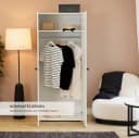 Schlafkontor Drehtürenschrank Base Kleiderschrank Joe Weiß Holzwerkstoff Bild 3