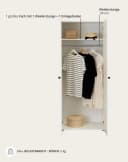 Schlafkontor Drehtürenschrank Base Kleiderschrank Joe Weiß Holzwerkstoff Bild 5