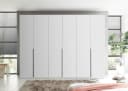Schlafkontor Drehtürenschrank Camoleo 300cm Hochglanz Weiß Soft-Close Bild 1
