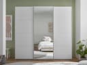 Schlafkontor Schwebetürenschrank Carano Weiß Spiegel Bild 1
