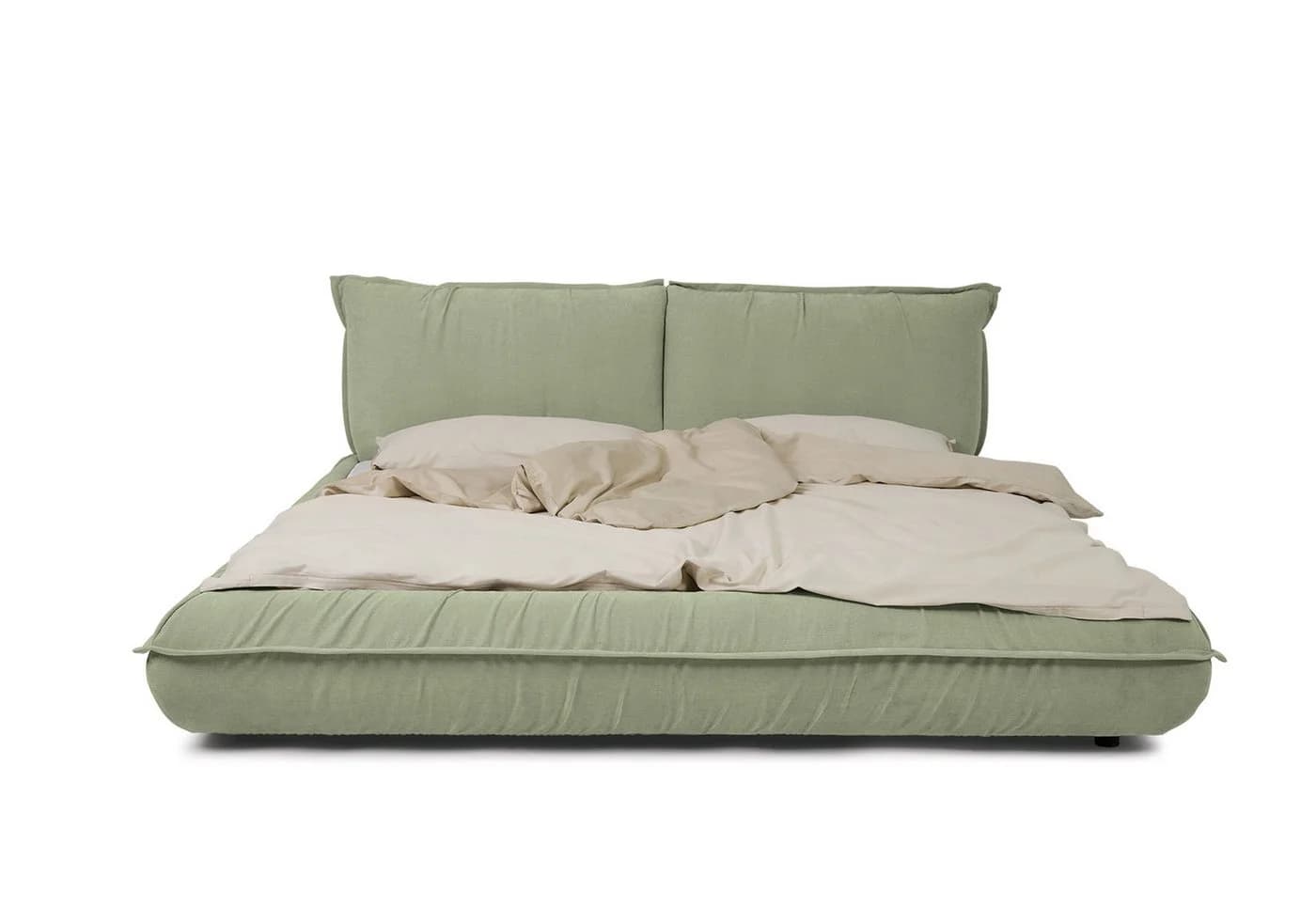 TOM TAILOR HOME Polsterbett PILLOW BED Grün Kissenoptik abnehmbarer Bezug - Bild 5