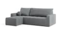 Masseno Ecksofa VOLIRA L-Form Grau mit Schlaffunktion & Bettkasten Bild 1