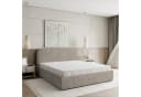 Masseno Boxbett RENIVE Beige mit Bettkasten und gepolstertem Kopfteil Bild 1