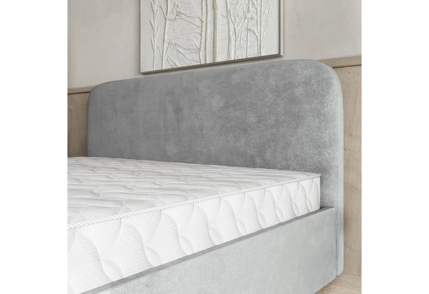 Masseno Boxbett RENIVE Beige mit Bettkasten und gepolstertem Kopfteil - Bild 4