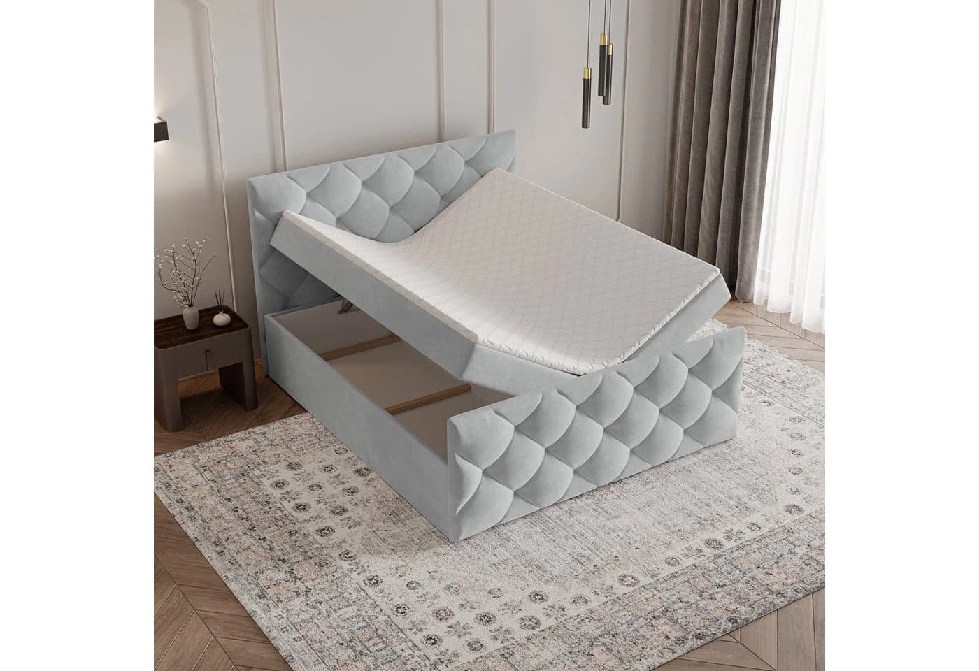 Masseno Boxbett ROVARI mit Bonell-Matratze und Topper - Bild 5