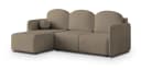 Masseno Ecksofa SUVINO L-Form Braun mit Schlaffunktion & Bettkasten Bild 1