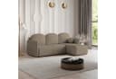 Masseno Ecksofa SUVINO L-Form Braun mit Schlaffunktion & Bettkasten Bild 2